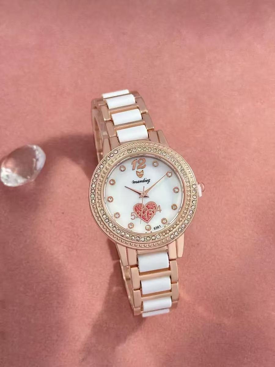 The Riviera pave bezel ceramic watch