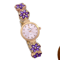 The Petal bracelet watch on wrist