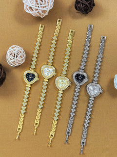 The Coeur heart dial bracelet watch
