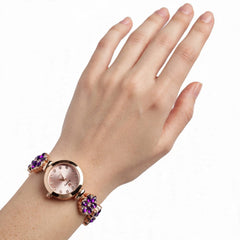 The Petal worn on wrist
